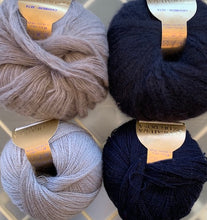 Load image into Gallery viewer, Cashmere Bias Wrap-Scarf Knitting Kit | Nirvana, Superior &amp; Knitting Pattern (#282)
