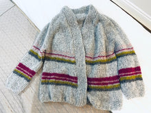 Load image into Gallery viewer, The Marka Cardi Knitting Kit | Katia Alpaca Silver &amp; Knitting Pattern (#374)
